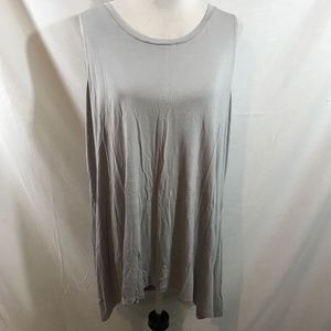LOGO Layers gray lavender sleeveless top, womens 2X, armpit to armpit = 24.5”